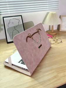 Borsa per Laptop alla Moda per Donne, Sottile in Vera Pelle con Manico a Perline, Grande Capacità, Impermeabile, per MacBook Air Pro 15 OEM - Product Image 3