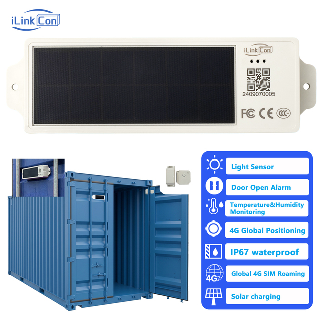 ILinkCon Global Container GPS Tracker with 4G/WiFi/LBS PC Track View Waterproof -40~+85 1 Year Warranty