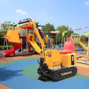 VEKAIN WZD-5 Parc d'aventure pour enfants en plein air, manège excavatrice avec fonction de fouille de boules - Product Image 1