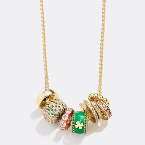 Collar de Dijes de Acero Inoxidable al por Mayor Personalizado con Nombres Grabados <span class=keywords><strong>en</strong></span> Cuentas Chapado <span class=keywords><strong>en</strong></span> Oro de 18K Joyería de Moda Impermeable - Product Image 1