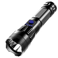 Lampes de poche d'extérieur étanches super lumineuses 1200 lumens rechargeables par USB Torche LED d'urgence Lampe de poche portable