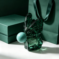 Nouvelle conception, flacon de parfum en verre vide unique, 50 ml, 100 ml, rectangulaire, avec bouchon à pression, flacons de parfum en verre de luxe avec boîte cadeau