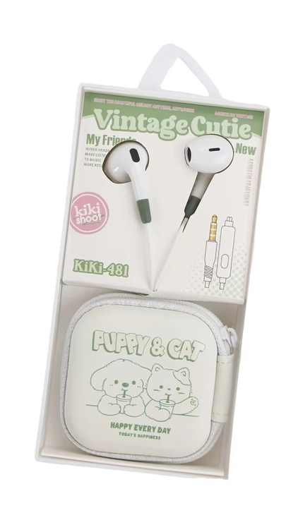 KIKI-481 Korean Style Cute Creative Earphone Cartoon In-ear