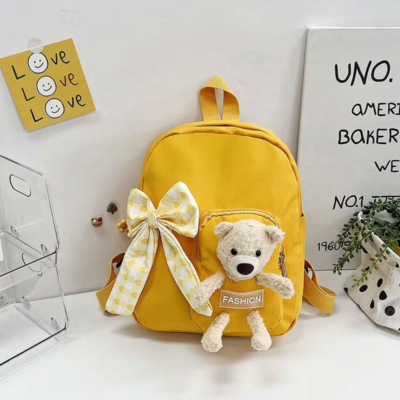 Kawaii 3D Bear Plush Backpack – Detachable Bear, Large Capacity, Lightweight Nylon, Ita Bag Style - View #5