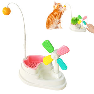 HOME PLANET Hot Sale Haustiers pielzeug für Katzen Interaktives Puzzle-Training Plattenspieler Windmühle Scratching Whirling Toys <span class=keywords><strong>Cat</strong></span> Play Game - Product Image 1
