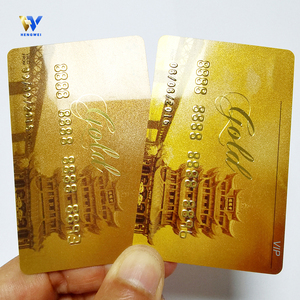 Tarjetas de membresía de código de barras de negocios de PVC personalizadas, tarjetas VIP CR80 y códigos <span class=keywords><strong>QR</strong></span> Tarjeta dorada de estampado en caliente láser - Product Image 4