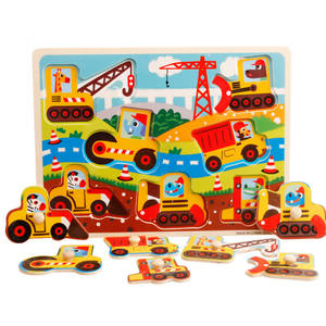 2024 personnalisé en bois dessin animé animal ABC puzzle conseil jouets Montessori bricolage pour enfants garçons et filles enfants apprentissage puzzles - Product Image 3
