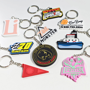 CCH Custom Design Keychain Soft 2D Rubber PVC <b>Key</b> <b>Chain</b> - Product Image 4