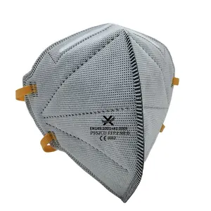 Test de poussière de dolomite passé FFP2mask CE filtre rating respirateur de protection masques anti-poussière de sécurité avec filtre