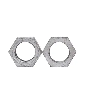 Tubo duro de acero inoxidable hexagonal, accesorios de tubería antiholgados galvanizados, 310 tuercas, hechos en china