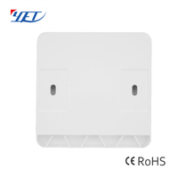 YET2166 433MHZ Interruptor de Pared Universal con Control de Luz y Código de Aprendizaje, Transmisor RF con Control Remoto para Sistema de Alarma y Control de Iluminación