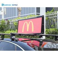 VERTEX Écran supérieur de voiture P2.5 de haute qualité Publicité Taxi Top Led Display Double Side HD Ad GPS Wifi Wireless Control