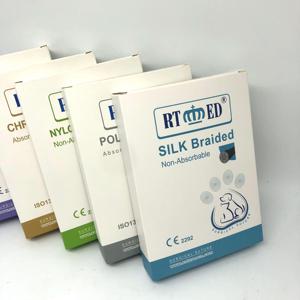 Suture médicale chirurgicale vétérinaire Non résorbable avec <span class=keywords><strong>aiguille</strong></span> Pet <span class=keywords><strong>Nylon</strong></span> Polypropylène Soie Cassette Suture pour usage vétérinaire - Product Image 4