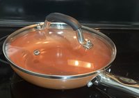 Tutup Panci Tahan Lama Kaca Tempered Dengan Cincin Stainless Steel Tutup Panci Datar Penutup Panci Masak