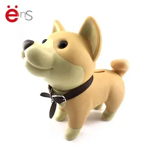 Salvadanaio promozionale a forma di cane in materiale PVC per bambini regalo