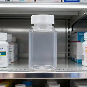 HDPEプラスチック試薬ボトル5 15 30 <span class=keywords><strong>60</strong></span> 125 250 500 1000 ml実験用耐薬性シリンダー形状広口スクリューキャップ - Product Image 1