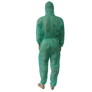 Epp <span class=keywords><strong>desechable</strong></span> industrial cuerpo traje de <span class=keywords><strong>mono</strong></span> con una sola pieza estilo de color verde - Product Image 1