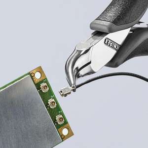 KNIPEX - 35 42 115 Alicates electrónicos ESD Cabeza ESD espejo pulido, mangos con empuñaduras multicomponentes - Product Image 2