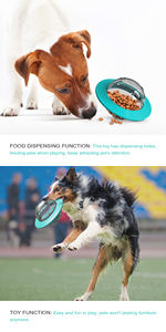Hot Pet Supplies <span class=keywords><strong>Dog</strong></span> interaktives IQ-Training Futter undichtes Spielzeug Slow Feeder UFO Hund langsam fressendes Spielzeug für mittlere Hunde Slow Feeder - Product Image 3