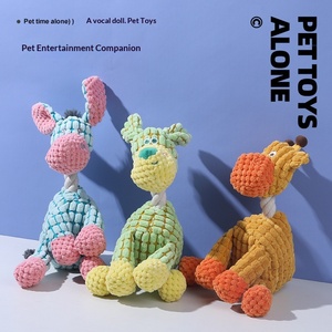 Jouet pour chien, jouet à mâcher sonore amusant en forme d'<span class=keywords><strong>âne</strong></span>, durable, résistant aux morsures, en peluche, interactif, pour chiens de 31 cm à 50 cm, 0-24 - Product Image 2