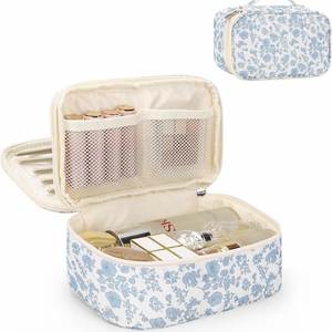 Custom Cosmetic Bag Travel <b>Makeup</b> Organizer Portable Toiletry Bag Large Capacity Beauty <b>Case</b> for Women Girls - Product Image 1