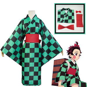 Démon Slayer Cosplay <span class=keywords><strong>Tanjiro</strong></span> Nezuko Shinobu Enfants Halloween <span class=keywords><strong>Costume</strong></span> Japonais Anime Dessin Animé Cadeau <span class=keywords><strong>De</strong></span> Noël Comprend Des Costumes - Product Image 2