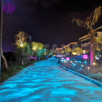 Lumière publicitaire LED extérieure étanche IP65, certification CE ROHS, projection dynamique d'ondes aquatiques, alliage d'aluminium