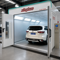 Cabine de peinture électrique premium économique 53 kW 80 ° Cabines de peinture automobiles C Baking avec chauffage quantique avancé à laine de roche pour atelier automobile