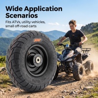 Pneus de karting SUN.F 145/70-6 avec jante, pneus tout-terrain pour véhicules routiers, adaptés aux accessoires de moto et de vélo électrique