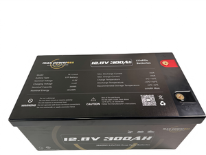 Max Power 12,8 V 300Ah Ciclo profundo LiFePO4 Batería de peso ligero Respetuoso con el medio ambiente Larga capacidad para EV RV y aplicaciones - Product Image 6