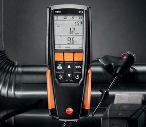 เครื่องวิเคราะห์ก๊าซไอเสีย Testo 310 ระดับเริ่มต้น, การวัดค่า O2/CO/อุณหภูมิ, ช่วงการวัดก๊าซไอเสีย 0-400 องศาเซลเซียส, เมนูการวัด 4 รายการ - Product Image 2