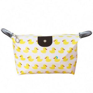 Pochette de maquillage pour femmes, mignonne, en forme de ravioli, à fermeture éclair, imperméable, pliable, pour filles - Product Image 6