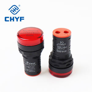 CHYF AD22 Serie 22mm <span class=keywords><strong>LED</strong></span> Kunststoff Kontroll leuchte <span class=keywords><strong>LED</strong></span> 12V 24V 110V 220V 380V Kontroll leuchte Signal anzeige - Product Image 3