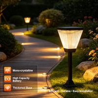 Nicalltop — lampe solaire Led d'extérieur, imperméable conforme à la norme Ip65, luminaire de paysage, 3w