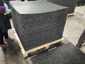 Baldosas de Caucho para Gimnasio <span class=keywords><strong>Demax</strong></span> de 1m x 1m x 12mm (4'x4'x1/2"), Encajables, Resistentes, Impermeables, para Interiores/Exteriores, con 5 Años de Garantía - Product Image 5