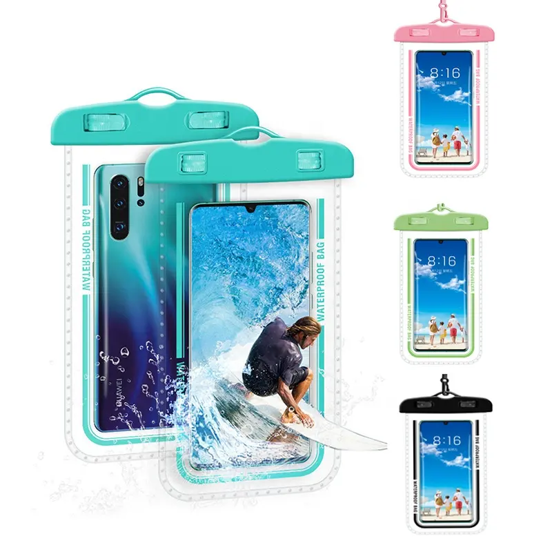 Waterproof Cell Phone Bags Dry Travelling Custom Cellphone Pouch Outdoor Mobile Phone Plastic Swim Travel Waterproof Bag