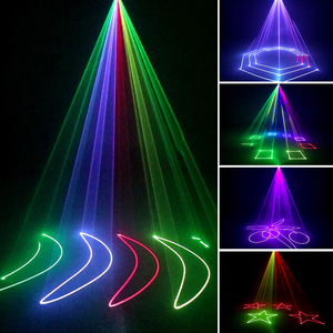 Ysh Laser DJ Đảng đèn RGB 3D hoạt hình lazer giáng sinh chiếu sáng DMX Disco chiếu điều khiển từ xa cho Câu lạc bộ Xmas Live <span class=keywords><strong>Show</strong></span> - Product Image 5