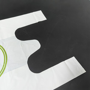 Подгонянная 100% разлагаемая Компостируемая сумка для покупок с футболкой для салата - Product Image 2