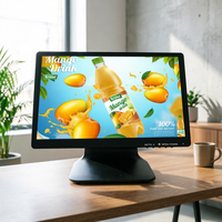 Écran tactile capacitif HD de 15,6 pouces, système POS, affichage avec VGA USB pour la vente au détail et la restauration