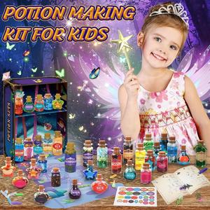 Expériences scientifiques éducatives pour enfants, potions de fées, jouet STEM, bricolage, expérience de <span class=keywords><strong>chimie</strong></span>, kit de fabrication de 22 potions magiques pour décorations - Product Image 2