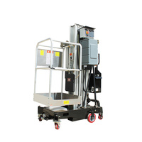 Échelle électrique portable haut de gamme à mât unique, élévateur électrique en aluminium 250 kg pour toiture 8 m