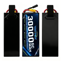 Batterie BMS pour drone de levage lourd, semi-solide, haute décharge, pour Hexacoptère Octocoptère UAV 6 axes, 30000mAh 6S 12S 14S, pack d'alimentation