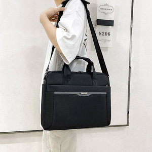 Sac à bandoulière de voyage 15,6 pouces, mallette pour hommes et femmes, sac pour ordinateur portable en polyester - Product Image 6