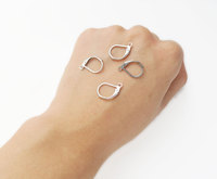 Crochets d'oreille à levier en acier inoxydable 316L, hypoallergéniques, pour la fabrication de bijoux