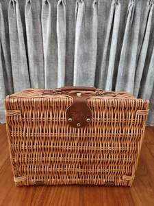 <span class=keywords><strong>Cestino</strong></span> da Picnic JY, Contenitore <span class=keywords><strong>per</strong></span> Snack, Cesto in <span class=keywords><strong>Vimini</strong></span> <span class=keywords><strong>per</strong></span> Regali, Cesto Portabiancheria Intrecciato con Motivo Floreale - Product Image 6