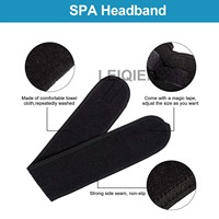 Bandeau de Spa Personnalisé avec Logo, Serviette de Maquillage et de Soins du Visage, Bandeau Réglable en Tissu Doux pour le Lavage du Visage et la Douche