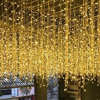 Guirlandes lumineuses LED d'extérieur IP65, effet cascade, ciel étoilé, pour scène, chambre, fêtes, décoration
