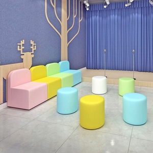 Chiquitos Niños Esperando Sofá Modular Diversión Madre e hijo Habitación Tarjeta de recepción Asiento Clase de entrenamiento Padres Área de descanso Centro comercial - Product Image 1
