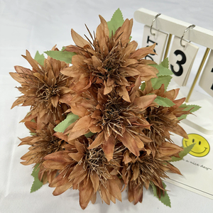 <span class=keywords><strong>Flor</strong></span> de Anémona Marina Artificial Natural de Alta Calidad PPS, Flores de Anémona Marina de Seda de 42 cm para Decoración del Hogar - Product Image 2