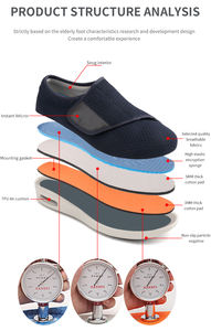 Zapatos para Diabéticos para Hombre, Extra Anchos, Sin Cordones, Antideslizantes, Transpirables, Ajustables, para Caminar, para Personas Mayores, Pies Hinchados, Alivio del Dolor - Product Image 2